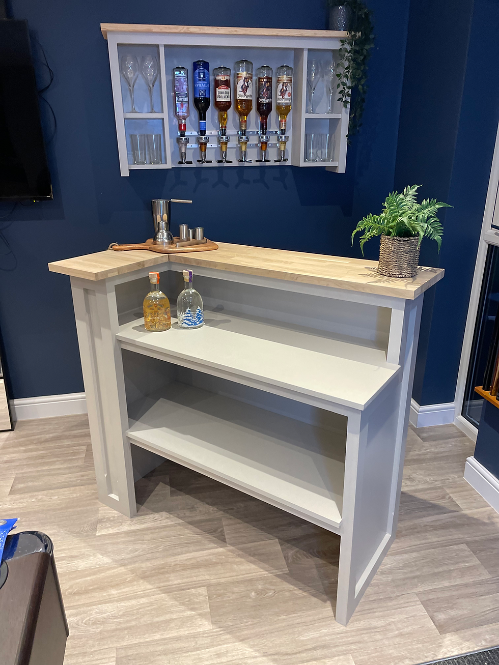 Thumbnail: L-shape painted home , pub bar