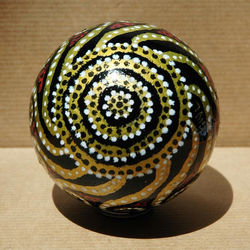 Boule de noël noire, or & blanche