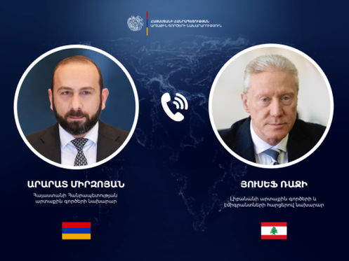 Միրզոյանը վերահաստատել է ՀՀ աջակցությունը Լիբանանի ինքնիշխանությանը և տարածքային ամբողջականությանը