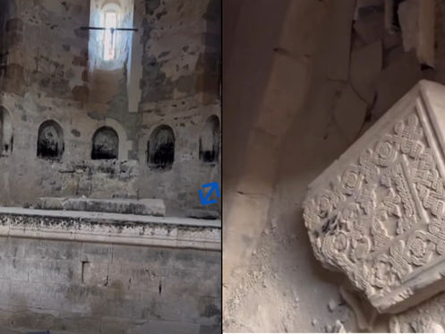 Ադրբեջանցիները վшնդալիզմի են ենթարկել օկուպացված Արցախում գտնվող Երից Մանկանց վանքը