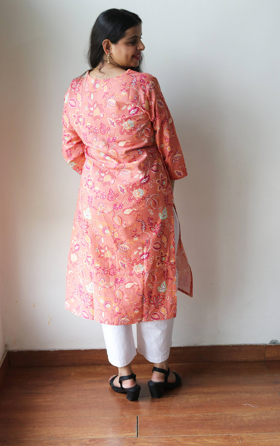 Thumbnail: Peach Floral Kurti