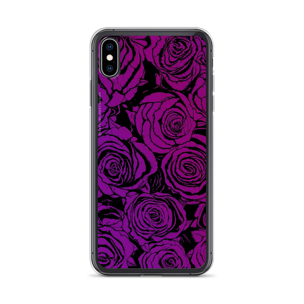 Thumbnail: Dark Dusty Roses / iPhone Case