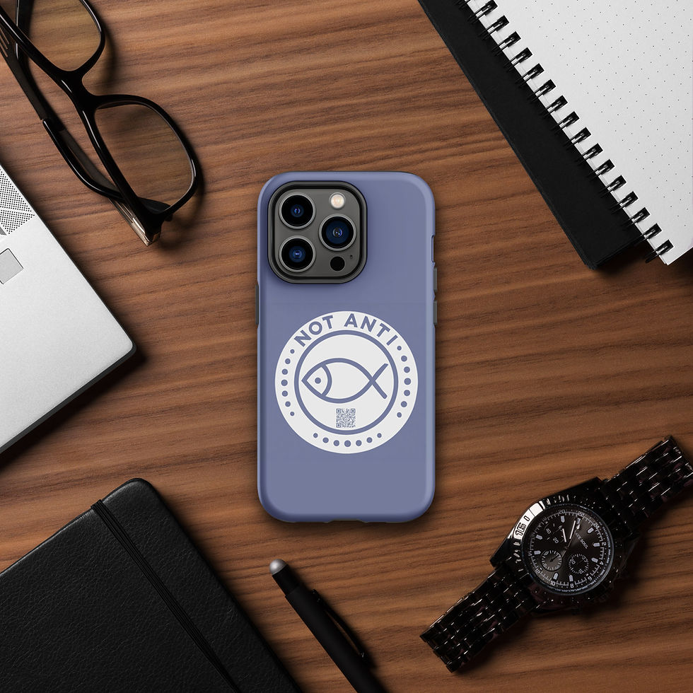 Thumbnail: Tough Case for iPhone® Blue Not Anti Fish 