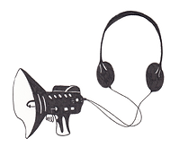 Illustration du casque d'écoute d'espoin d'Andrea