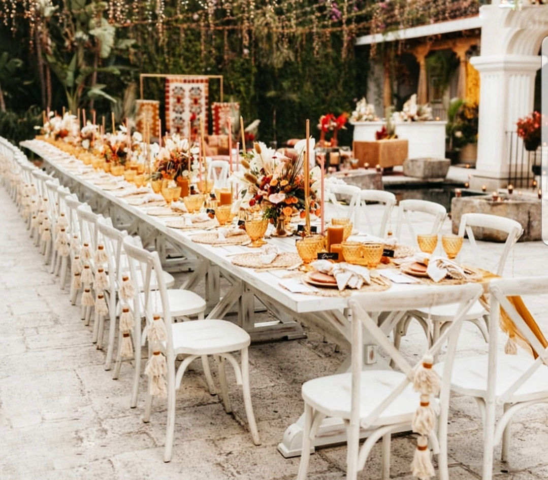 Silla Española Wash Blanca