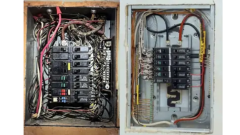 Electric Panel Before & After