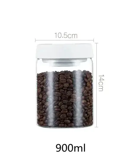 Thumbnail: Vacuum Sealed Glass Storage Jar Set