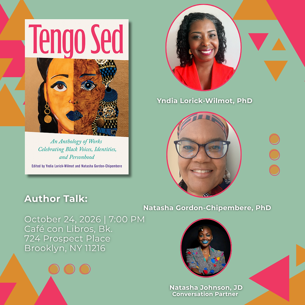 Book Launch: Tengo Sed by Yndia Lorick-Wilmot & Natasha Gordon-Chipembere with Natasha Johnson