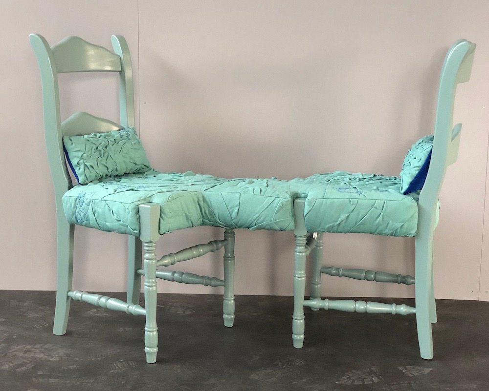 MINI CHAISE LONGUE AQUA