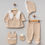 Thumbnail: Baby Girl 0–3M Embroidered Waffle 5-Piece Set