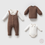 Thumbnail: A Pack of Four Sizes Baby Boy Overalls Set – 3-6-9-12 Months