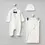 Thumbnail: Classic Baby Boy Tuxedo Romper &Blanket Set – 0-3 Months