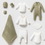 Thumbnail: 0-3M Newborn Polo Style Organic Cotton Baby Knit Set, 10pcs