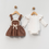 Thumbnail: A Pack of Four Sizes Baby Girl Corduroy Suspender Dress Set (3–6–9–12 Months)