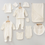 Thumbnail: 10-Piece Elegant Baby Boy Layette Set with Pleated Details