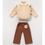 Thumbnail: A Pack of Four SizesGirls’ Embroidered Collar 2-Piece Outfit Set(Ages 3–6 Years)