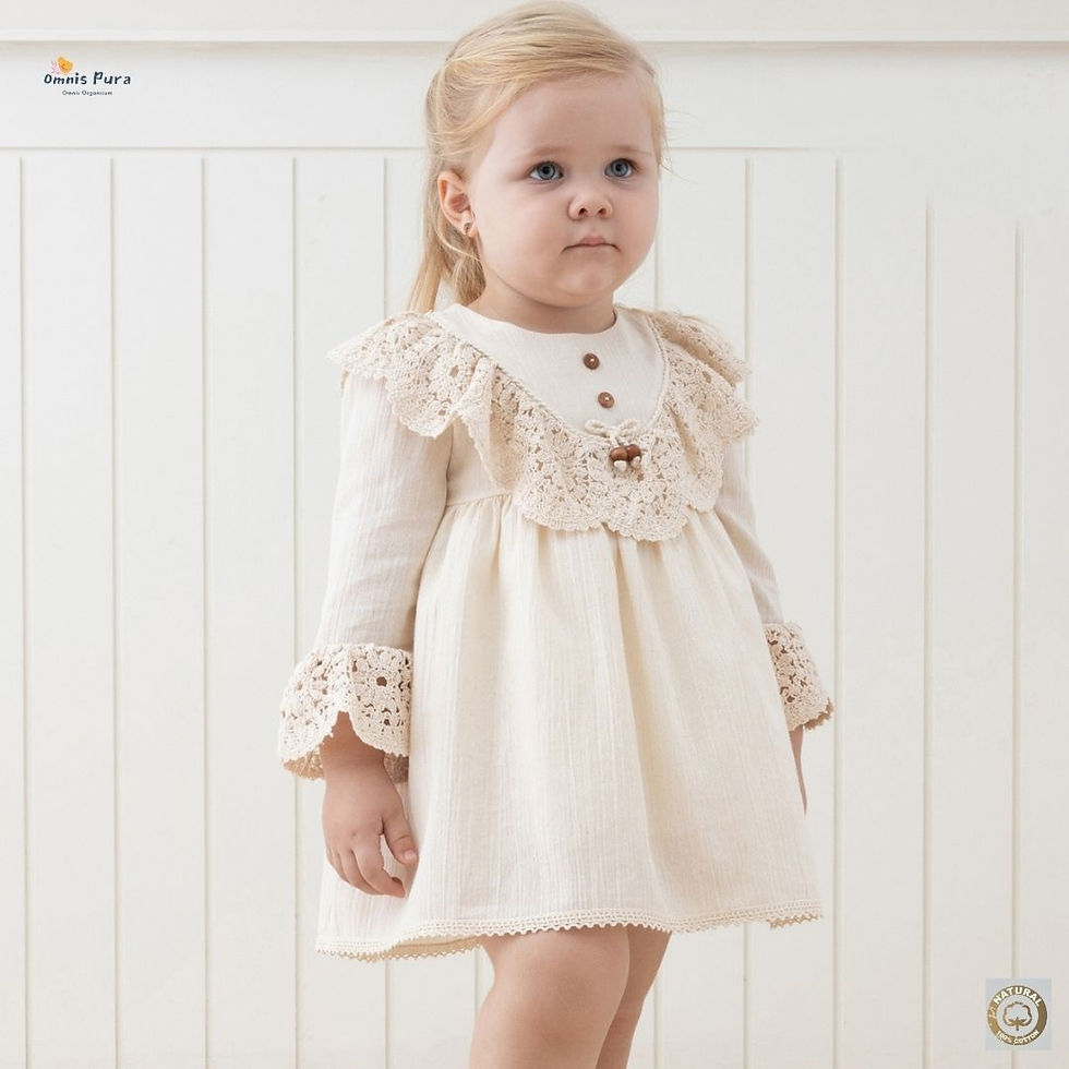 Thumbnail: A Pack of Five Sizes Vintage-Inspired Natural Lace Top, Muslin Lined Skirt