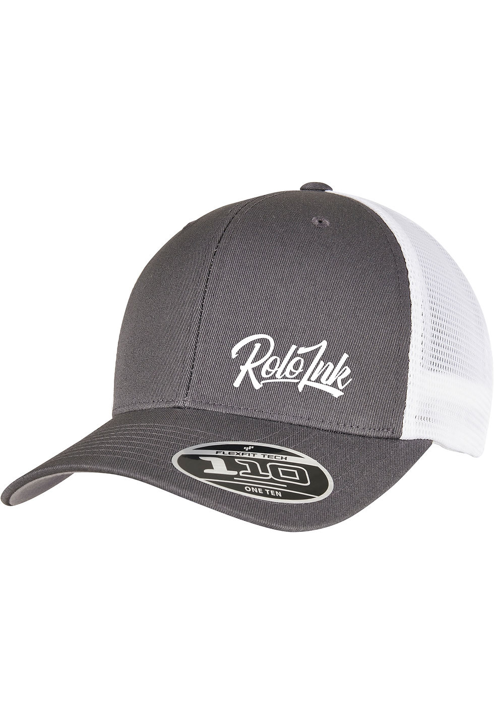 Miniaturbild: 110 Mesh 2 Tone Cap Rolo Ink Logo gestickt in grau
