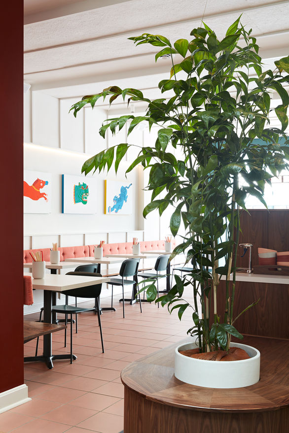 Mamahuhu Clement casual Chinese-American restaurant fresh expression and lighthearted expression with vibrant dining experience. 