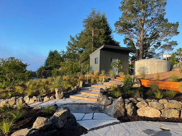 Sebastopol House drought tolerant, fire resilient and Mediterranean inspired garden paradise.