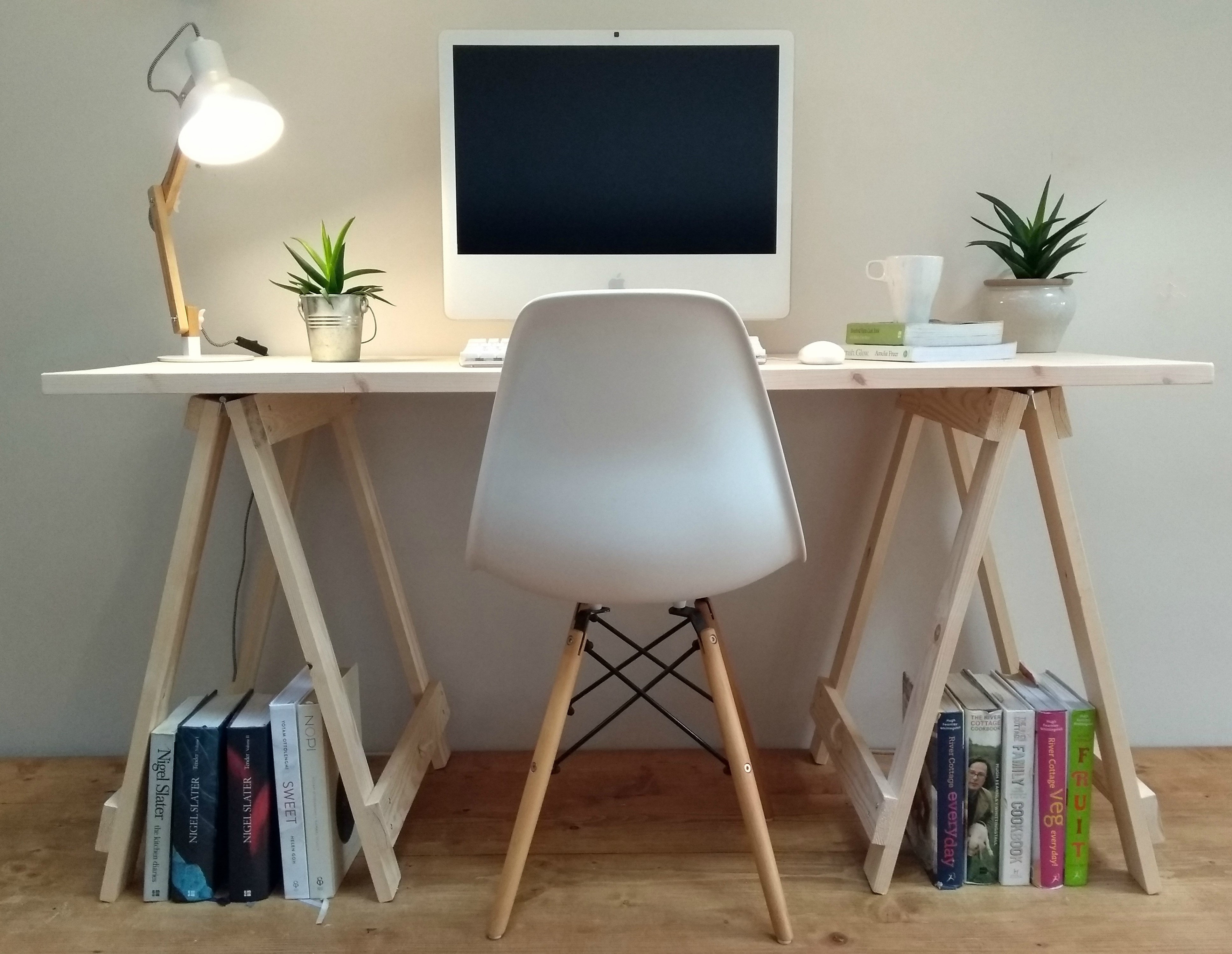 Trestle Desk /Table Solid Wood designs4life