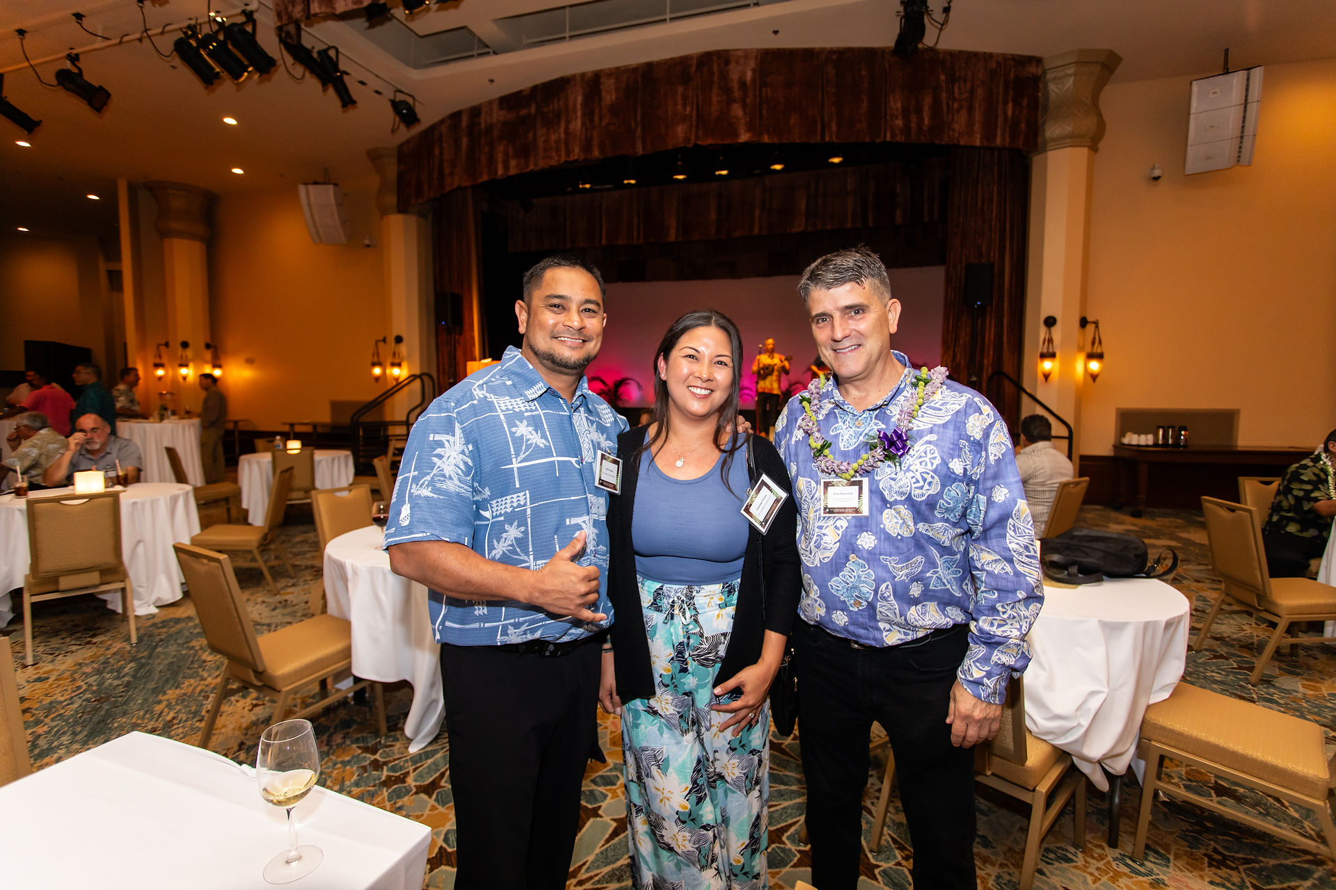 Chad and Cheriese Flores of CKF Industrial Contractors at the 2025 Outstanding Union Builder of the Year event in Honolulu