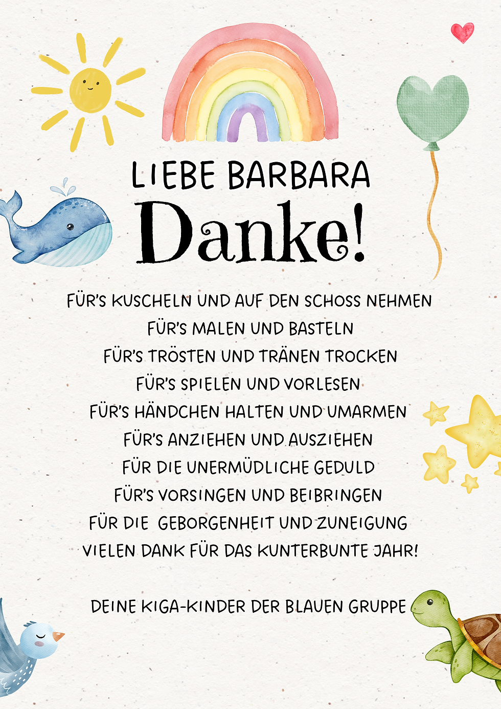 Miniaturbild: Samenpapierkarte "Erzieher/in"