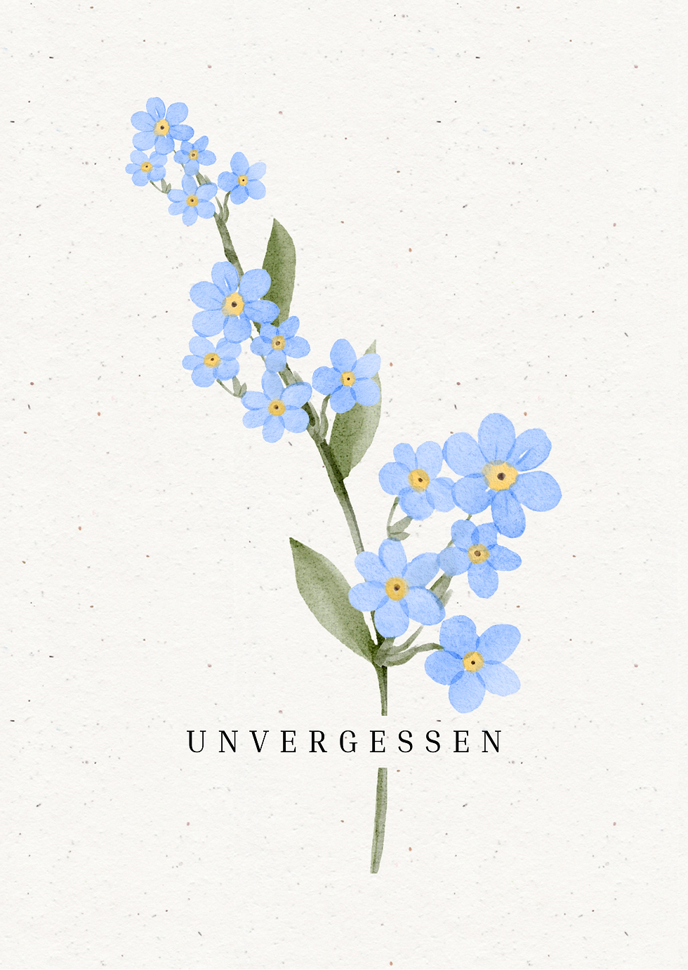 Miniaturbild: Samenpapierkarte "Unvergessen"