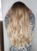Long blonde hair