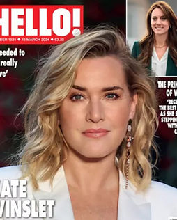 Hello magazine showcasing margaux salon