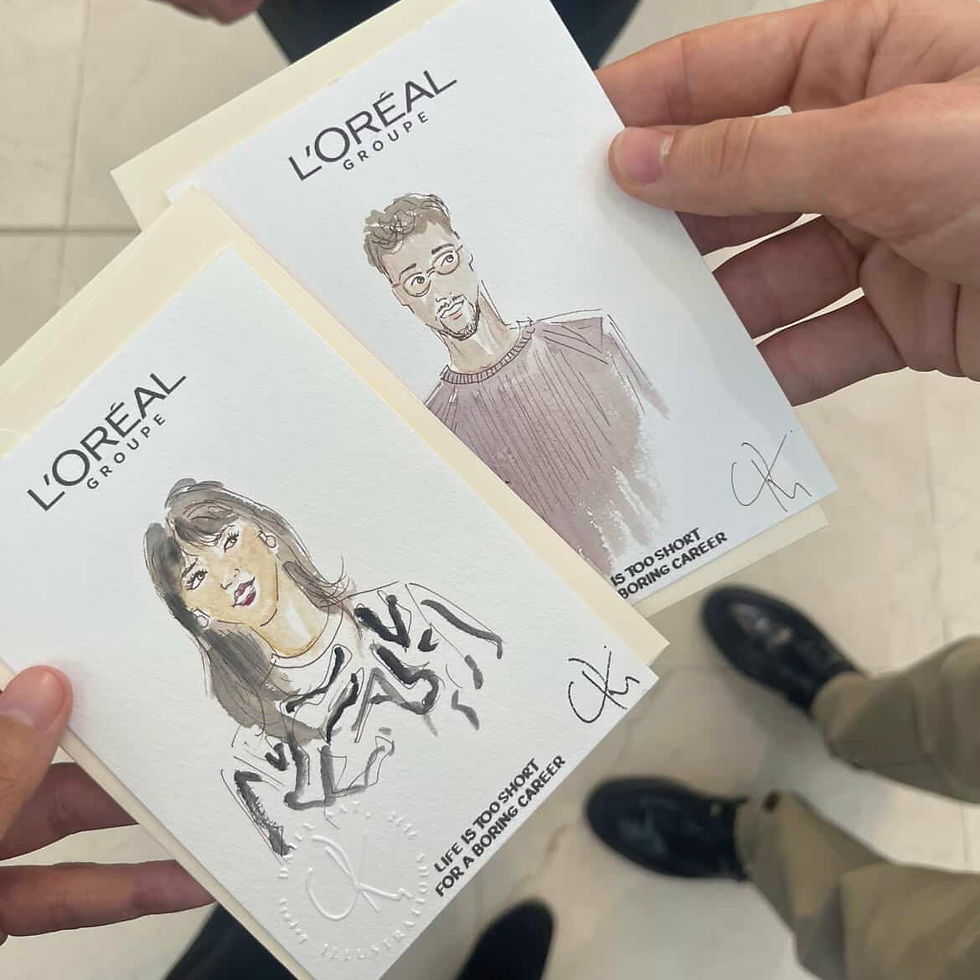 Live sketching chez L’Oréal
