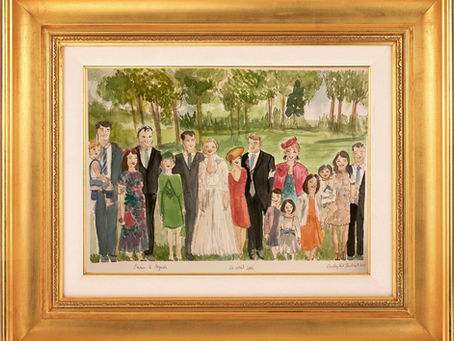 Tableau de mariage en direct à Paris | Live Painting pour les mariages d’exception