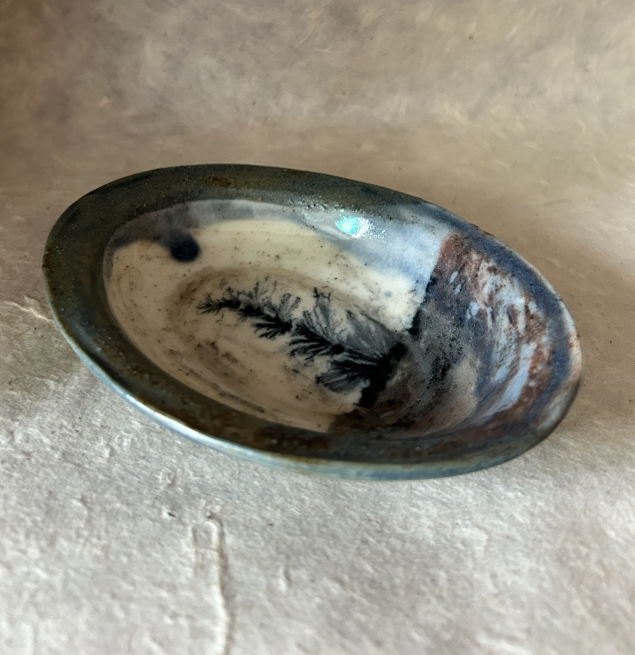 Mochaware soap dish