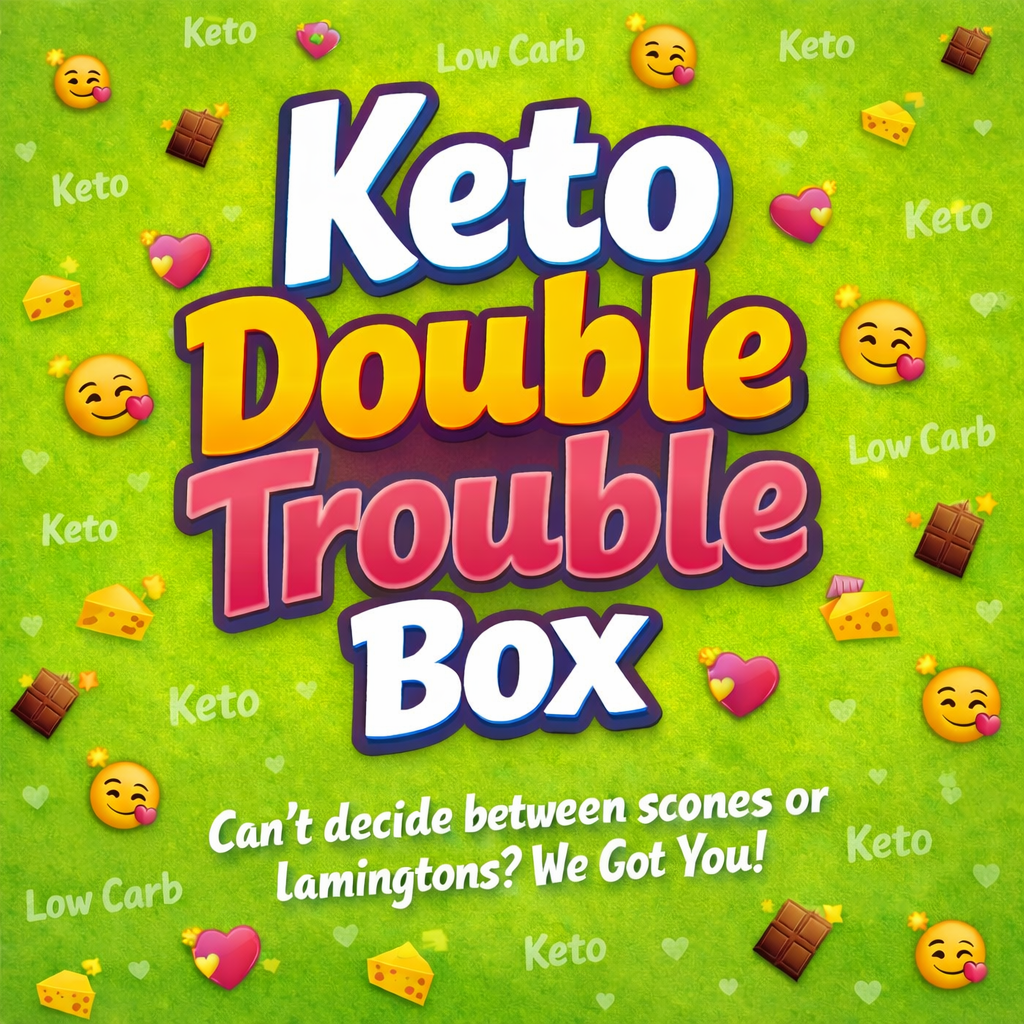 The Keto Double Trouble Box - 4 Savoury & 4 Lamingtons!