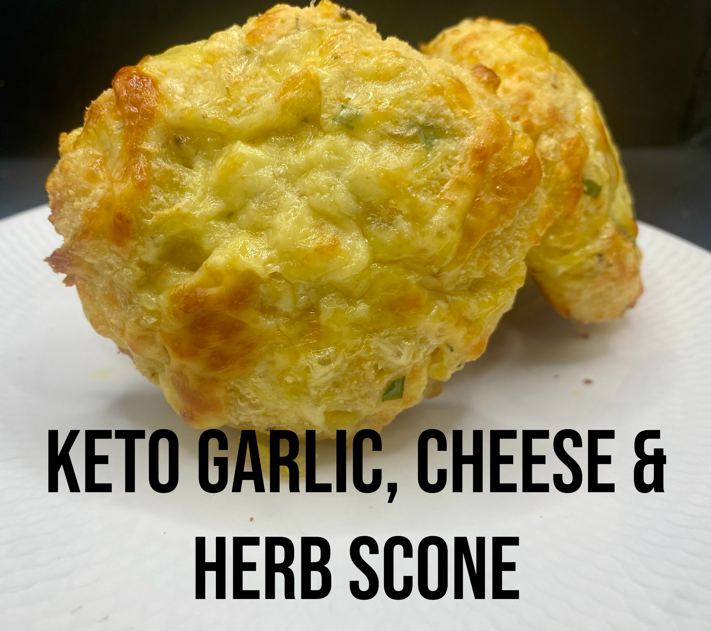 Keto Scones Garlic, Cheese & Herb - 6 Scones
