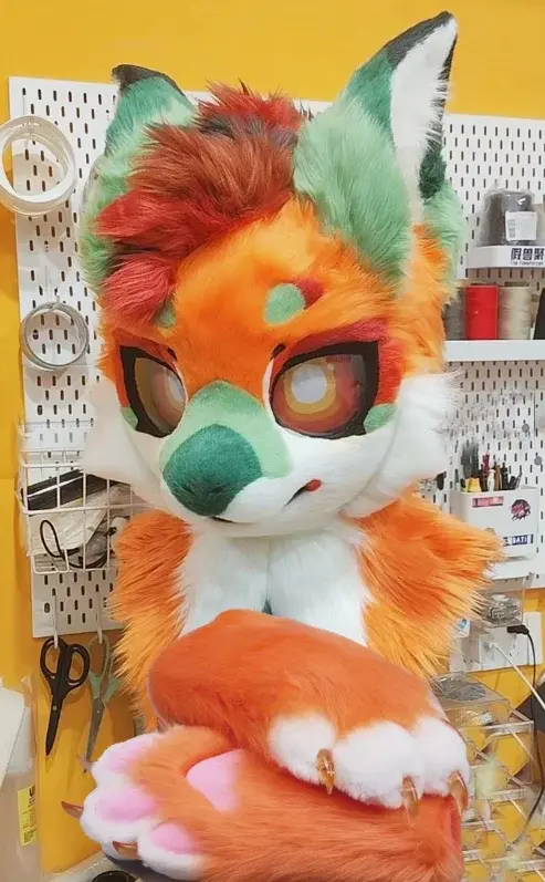 "Citrus Fox / Wolf“ (Toon-Style) – Farbenfroh & Voller Energie!