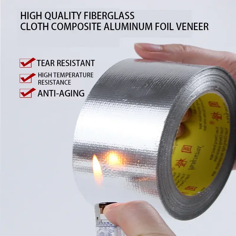 Miniaturbild: Glasfaser-Aluminiumfolienband 10m / 20m