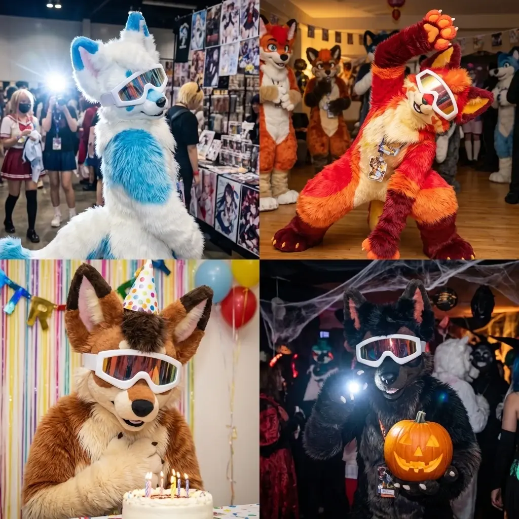 Stylische Fursuit-Goggles – Das ultimative Accessoire für deinen Look