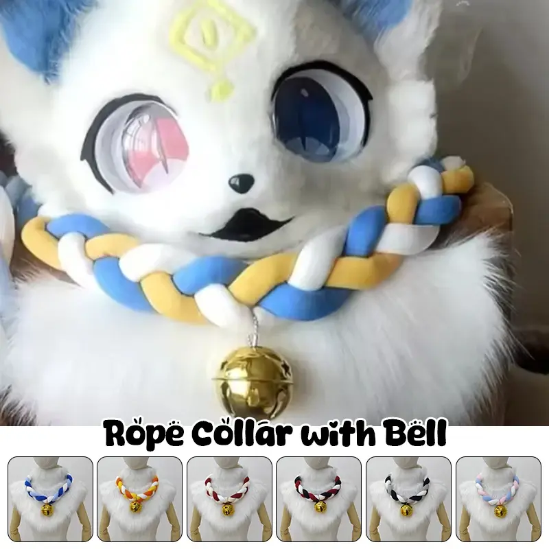 Miniaturbild: „Spirit Bell“ – Geflochtenes Seilhalsband mit Glocke