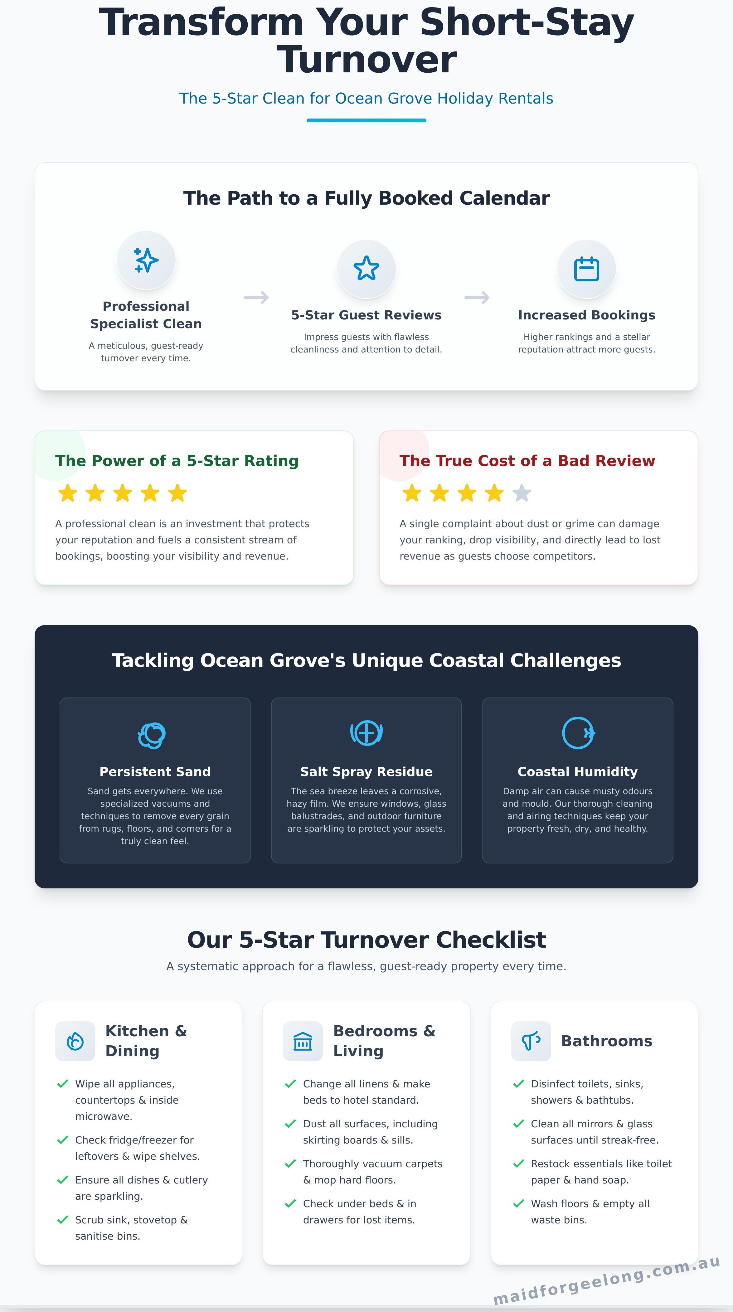 Short stay cleaning ocean grove