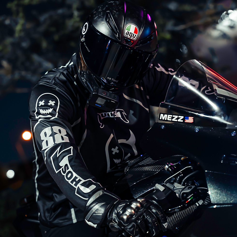 Thumbnail: Reflective Moto Jersey [Monochrome]