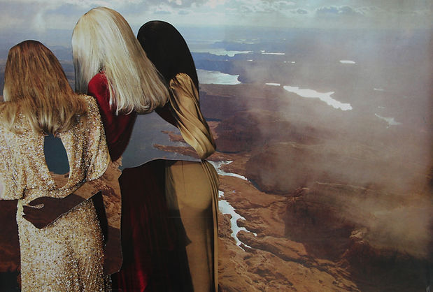 Collage art "The Escape" by Sophie Van Homewegan