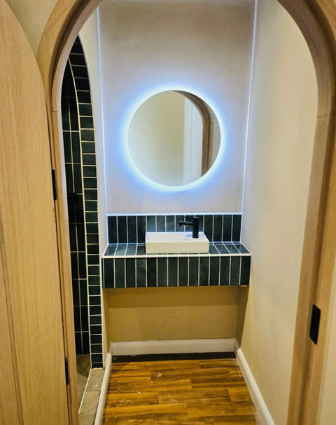 newly renovated bathroom