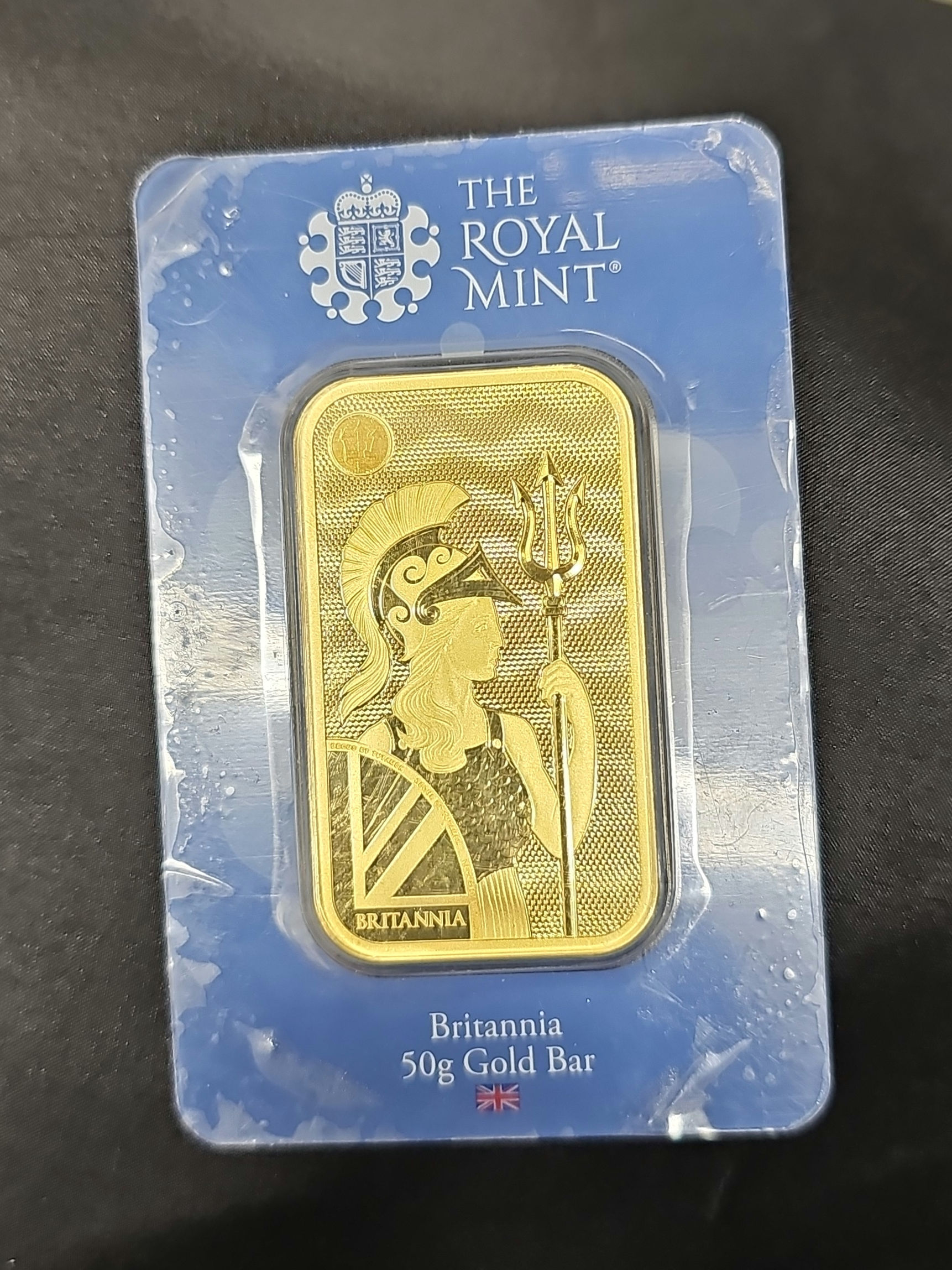 50g Pure 999 Gold Royal Mint Bar