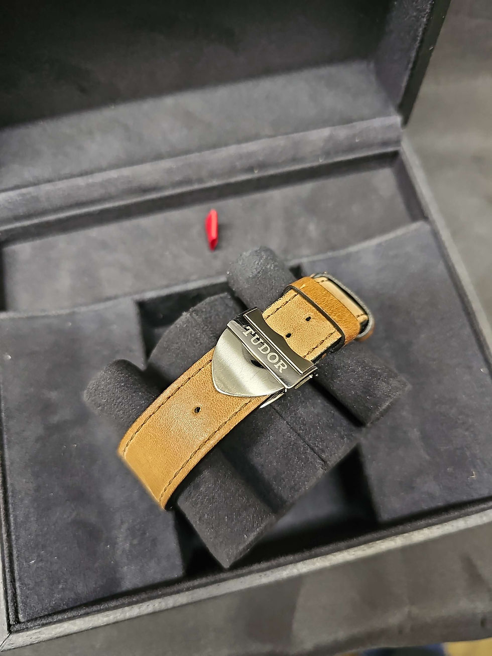 Thumbnail: Tudor Black Bay Chronograph Leather Strap Automatic 