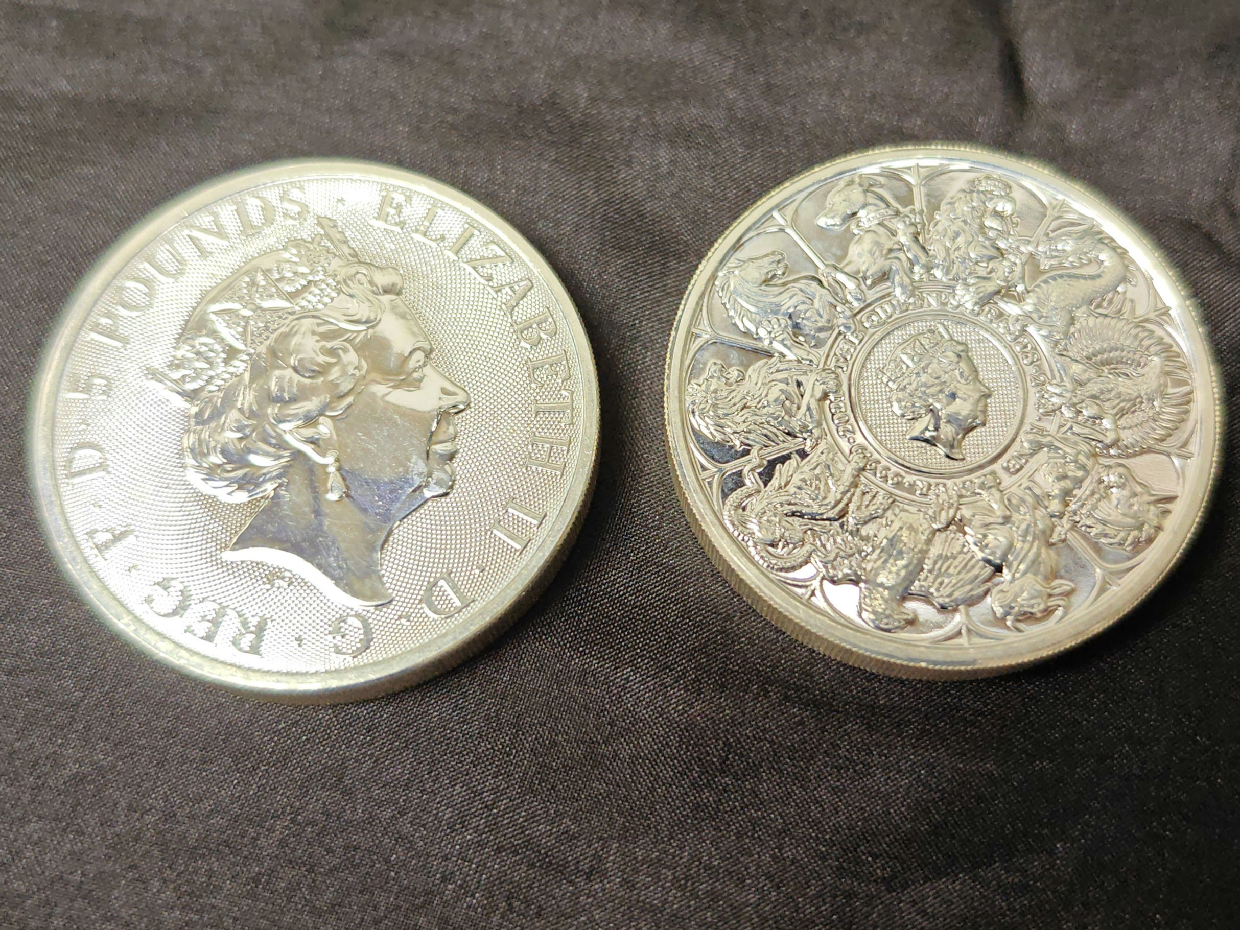 2 x Pure 999 Silver Double Oz Completer Britannias