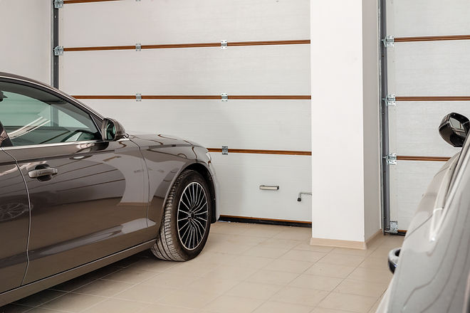 Car inside a Garage