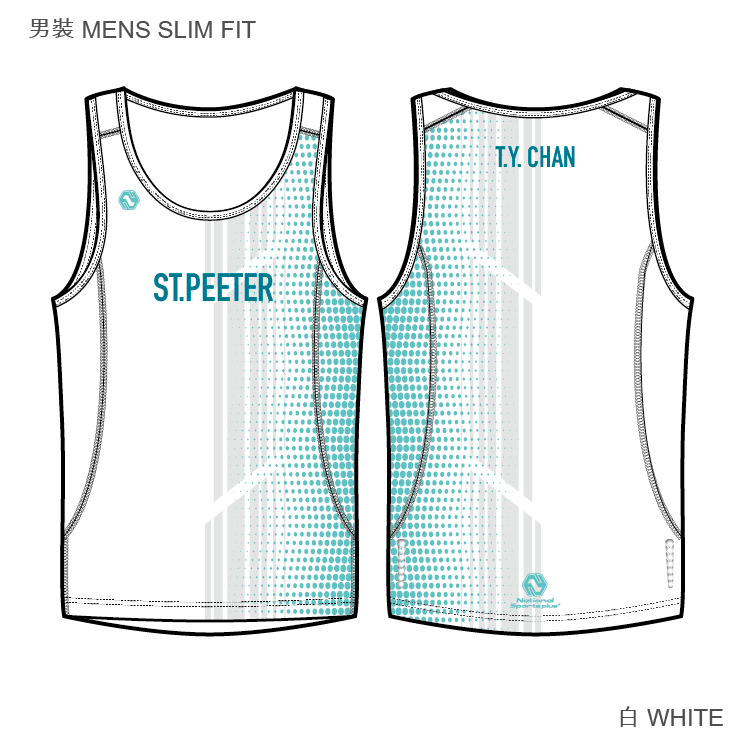 縮圖：點線圖案｜Running Singlet | RV105