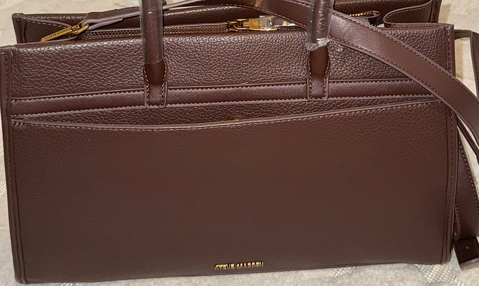 Thumbnail: Steve Madden Structured Satchel Handbag| Work tote crossbody | Workbag