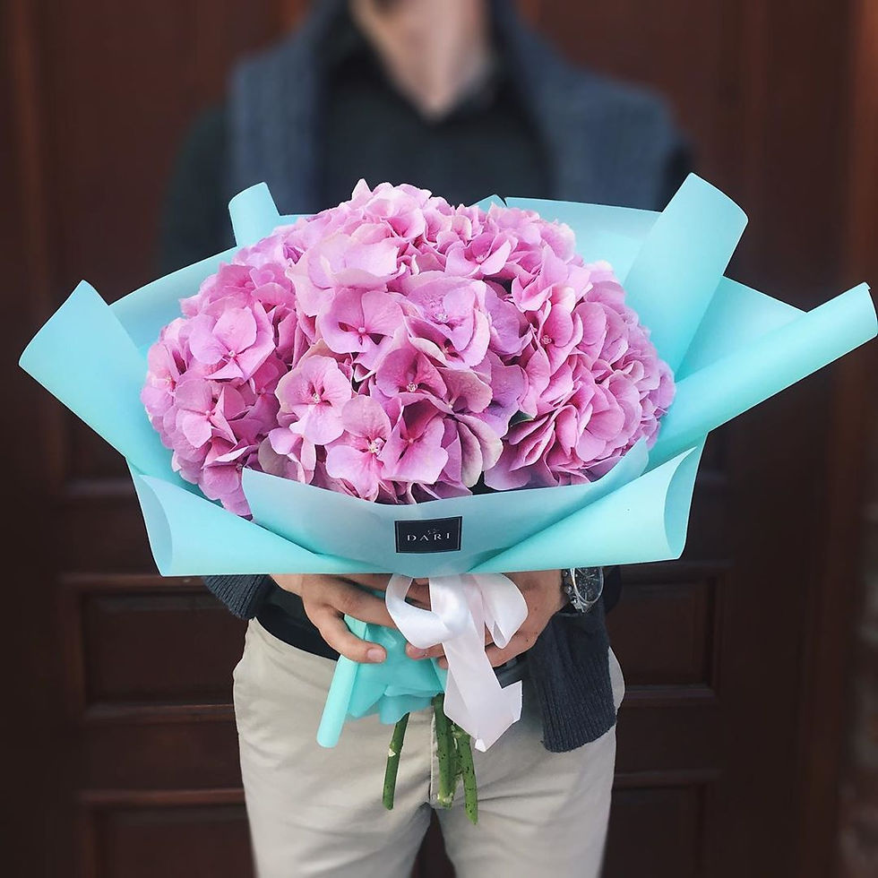 букет из гортензии